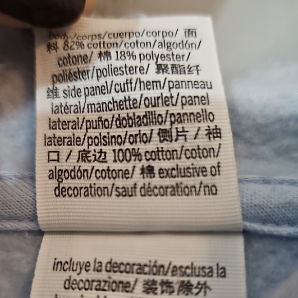 PINK Victoria's Secret Light Blue Hoodie Sweater, Womens Large - Picture 3 of 7